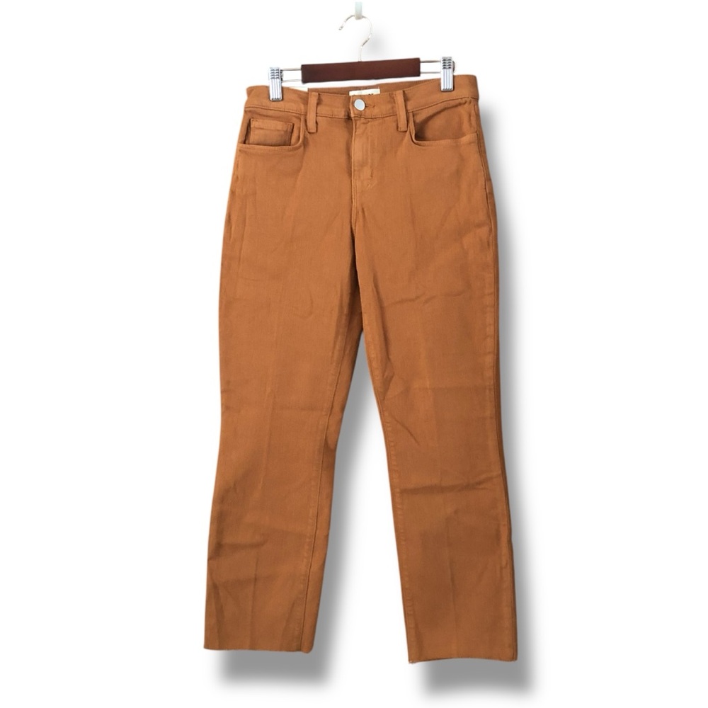 L'agence Sada High Rise Cropped Slim Jeans Honey NWT Size 26